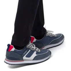 Sneakers blu da Uomo con dettagli rossi Ducati