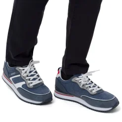 Sneakers blu da Uomo con dettagli rossi Ducati