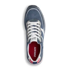 Sneakers blu da Uomo con dettagli rossi Ducati