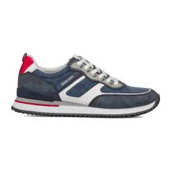 Sneakers blu da Uomo con dettagli rossi Ducati