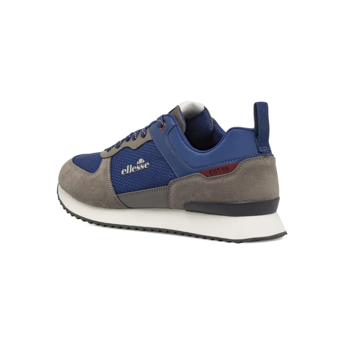 Sneakers blu da Uomo con dettagli effetto scamosciato grigi Ellesse