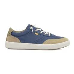 Sneakers Blu da Uomo con inserti beige effetto scamosciato Lumberjack