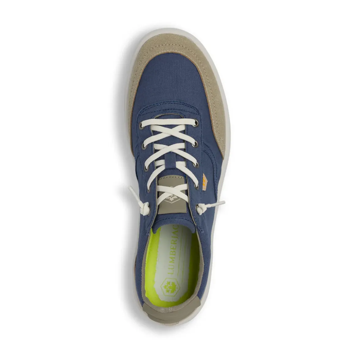 Sneakers Blu da Uomo con inserti beige effetto scamosciato Lumberjack