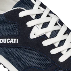 Sneakers blu da uomo con logo Ducati