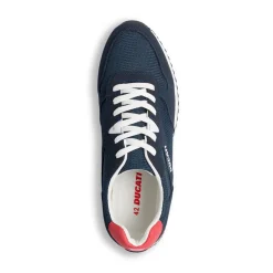 Sneakers blu da uomo con logo Ducati