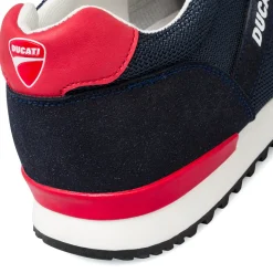 Sneakers blu da uomo con logo Ducati