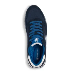 Sneakers blu da uomo con logo laterale Lumberjack Wilson