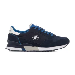 Sneakers blu da uomo con logo laterale Lumberjack Wilson