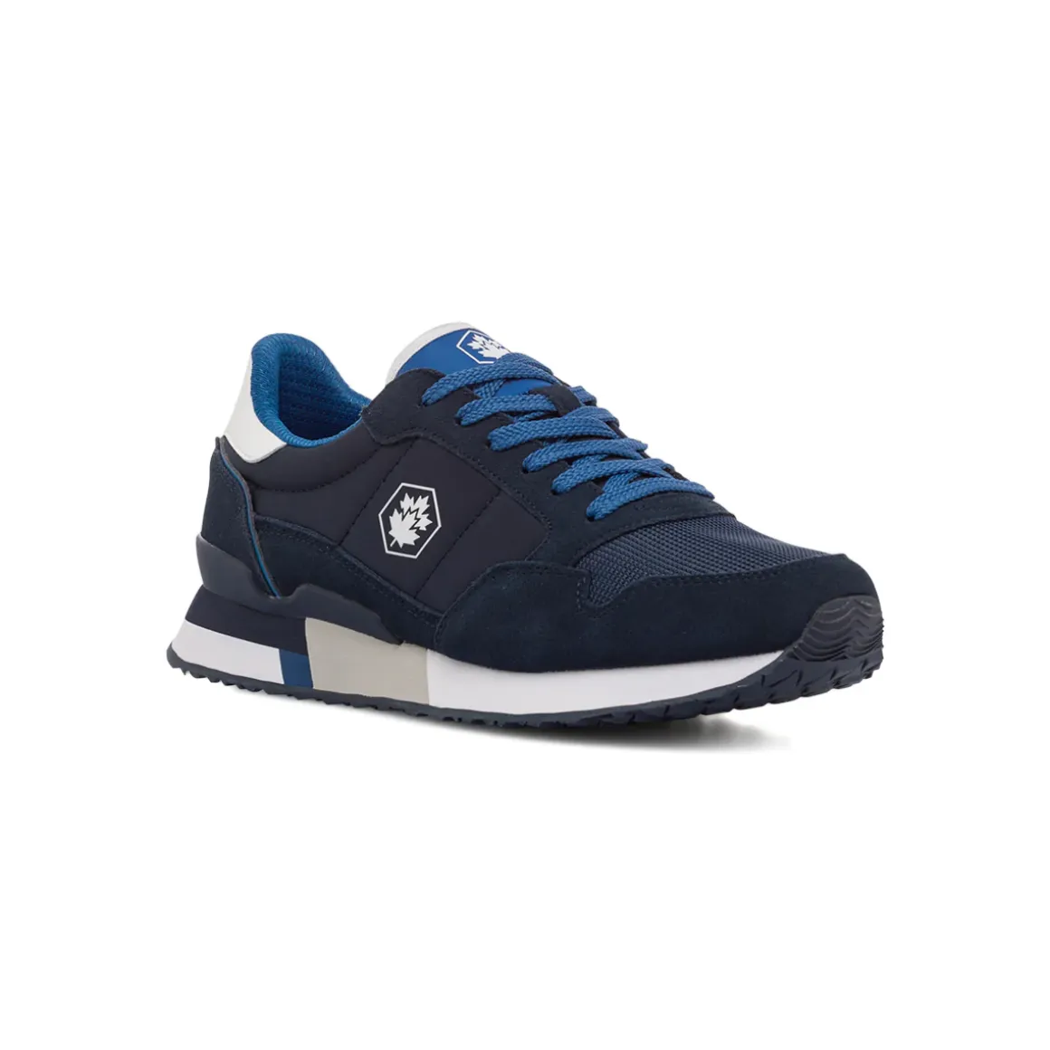 Sneakers blu da uomo con logo laterale Lumberjack Wilson