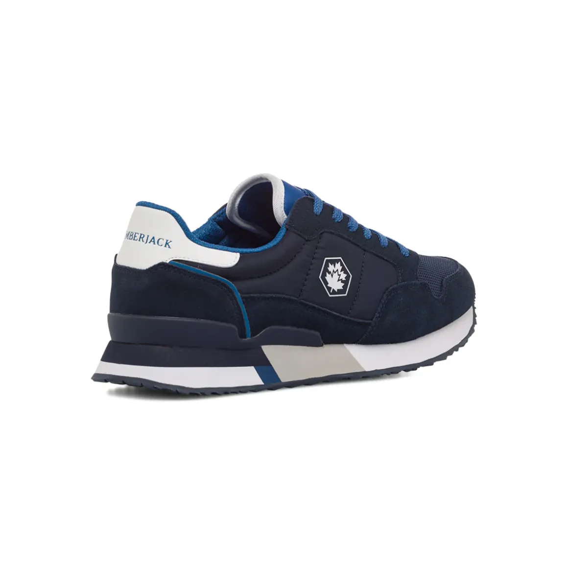 Sneakers blu da uomo con logo laterale Lumberjack Wilson