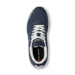 Sneakers blu da Uomo con logo laterale a contrasto bianco Tonino Lamborghini
