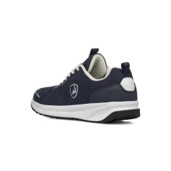 Sneakers blu da Uomo con logo laterale a contrasto bianco Tonino Lamborghini