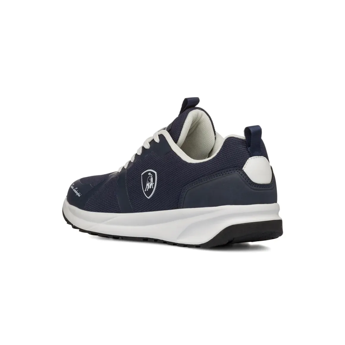 Sneakers blu da Uomo con logo laterale a contrasto bianco Tonino Lamborghini