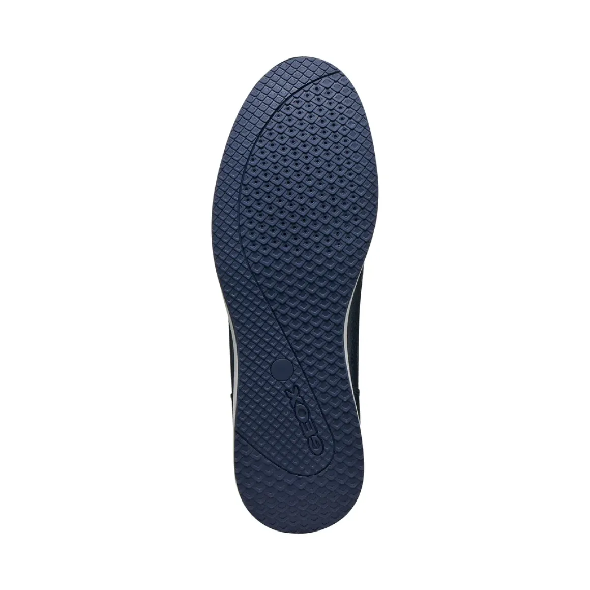Sneakers blu da Uomo con suola traspirante e fondo a contrasto Geox