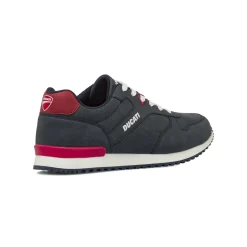 Sneakers blu da Uomo con tomaia effetto scamosciato Ducati