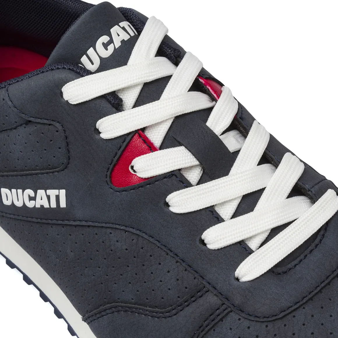 Sneakers blu da Uomo con tomaia effetto scamosciato Ducati