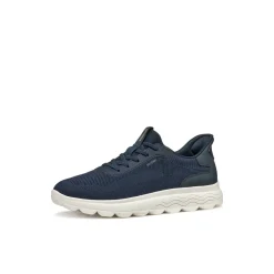 Sneakers Blu da Uomo in tessuto mesh traspirante Geox Fast In
