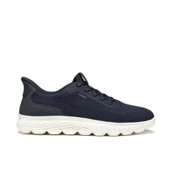 Sneakers Blu da Uomo in tessuto mesh traspirante Geox Fast In