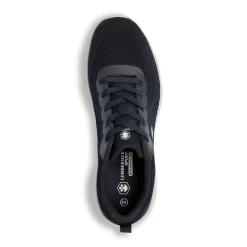 Sneakers Blu da Uomo in tessuto traforato e logo Lumberjack