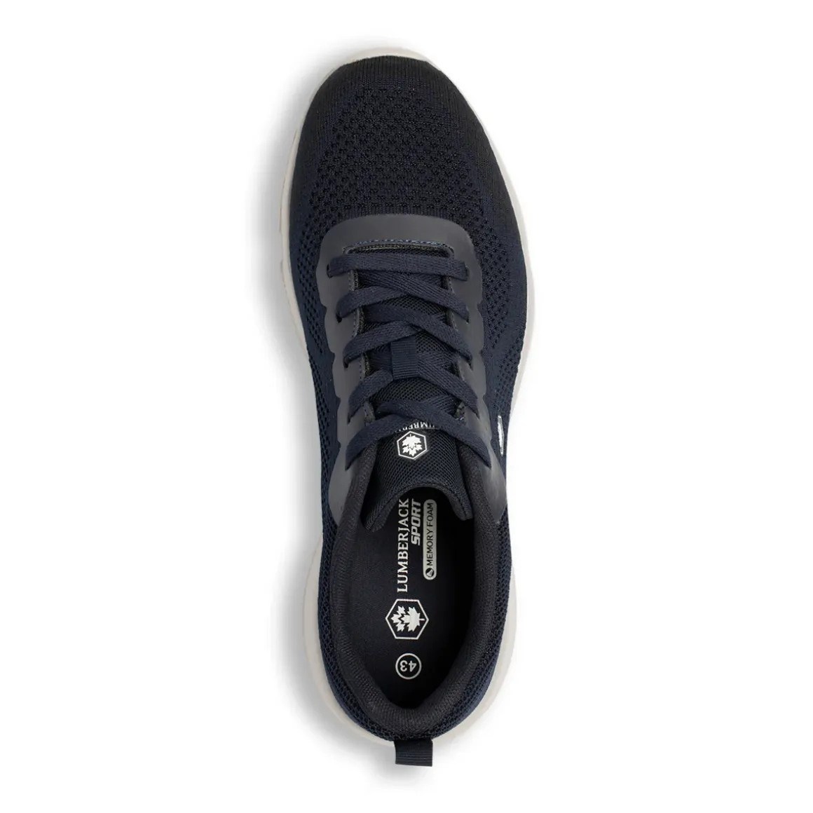Sneakers Blu da Uomo in tessuto traforato e logo Lumberjack