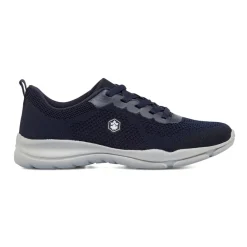 Sneakers Blu da Uomo in tessuto traforato e logo Lumberjack