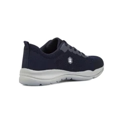 Sneakers Blu da Uomo in tessuto traforato e logo Lumberjack