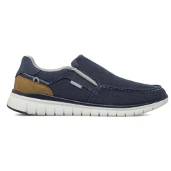 Sneakers Blu da Uomo Slip-on in tessuto effetto denim Glams