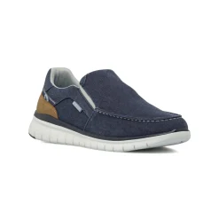 Sneakers Blu da Uomo Slip-on in tessuto effetto denim Glams