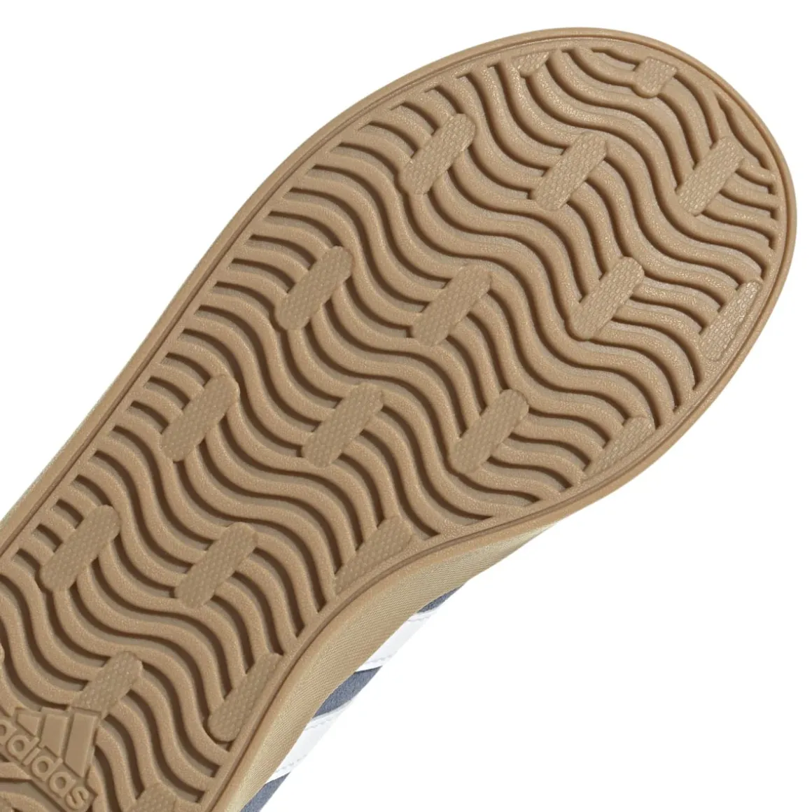 Sneakers blu e azzurre da ragazzo con strisce bianche adidas VL Court 3.0 K