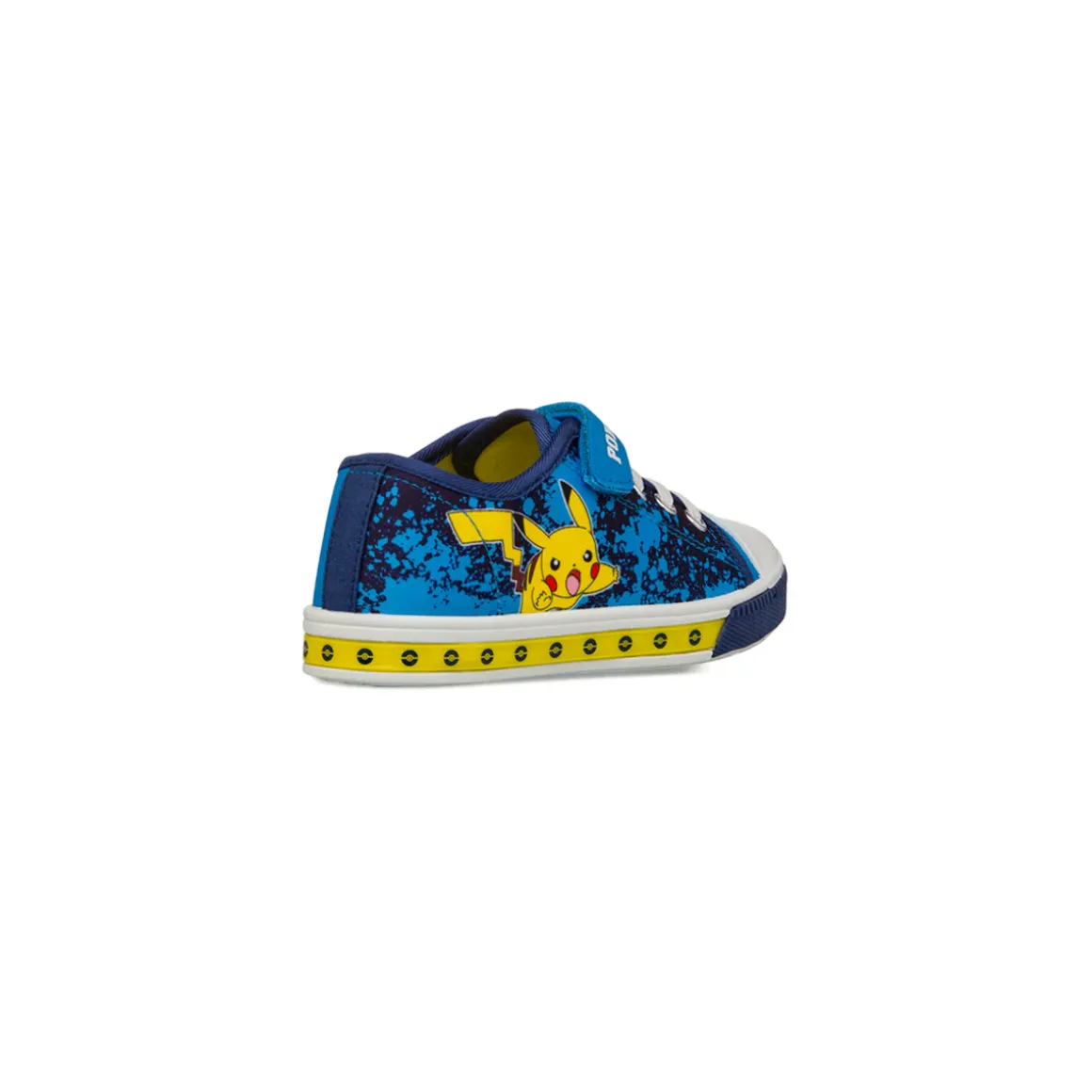 Sneakers blu e gialle da Bambino con luci Pikachu