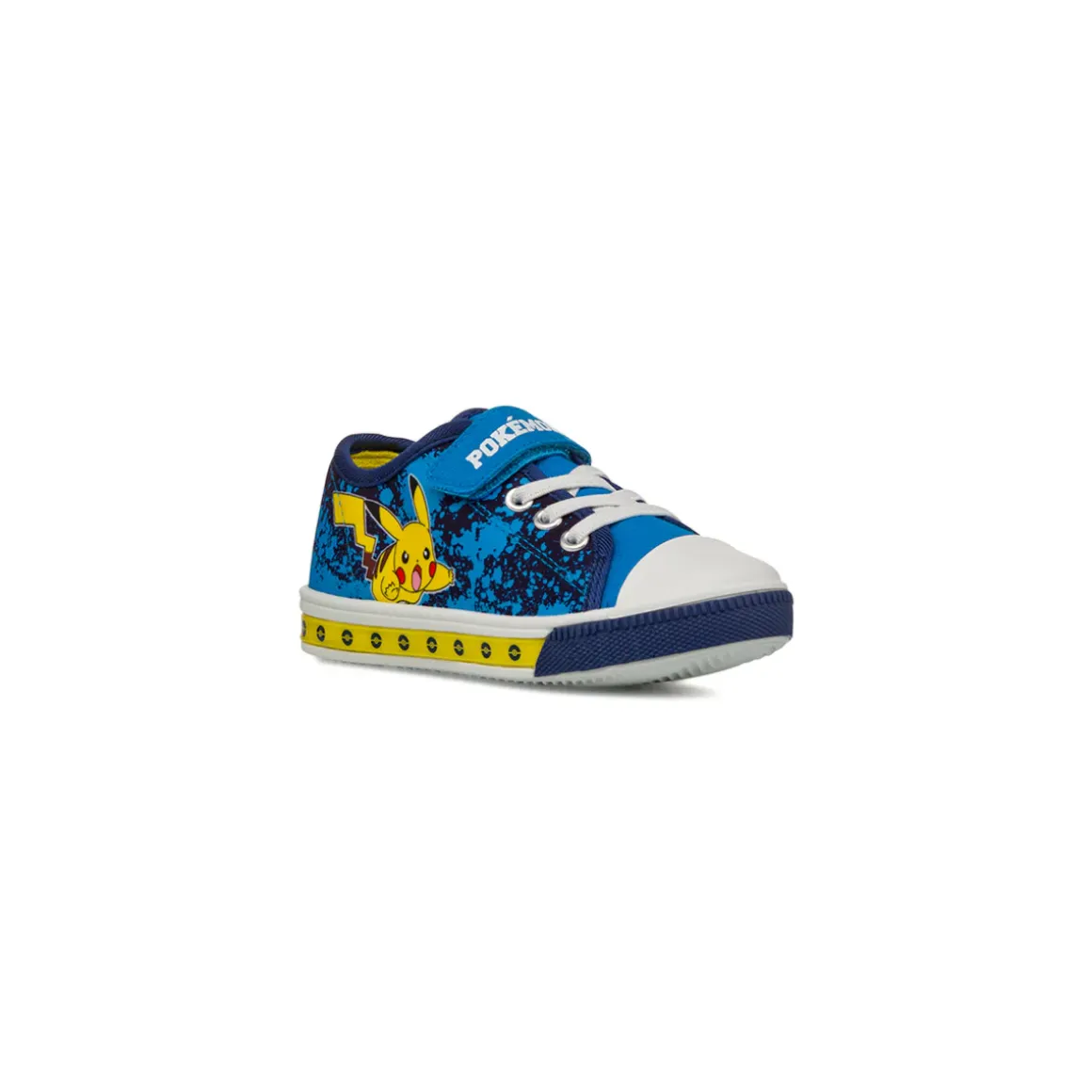 Sneakers blu e gialle da Bambino con luci Pikachu