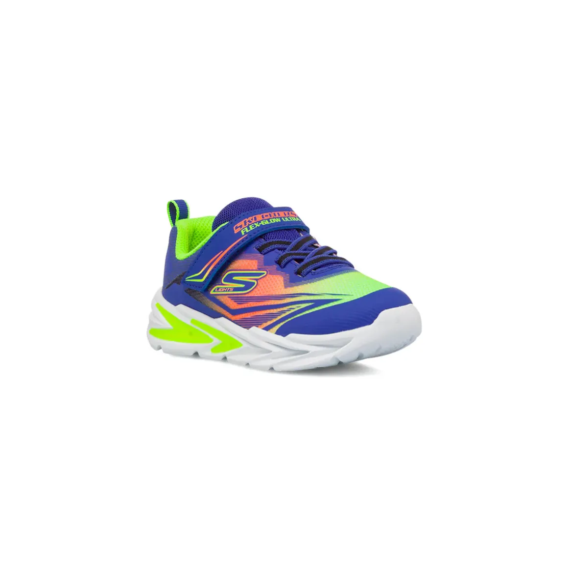 Sneakers blu e giallo fluo da Ragazzo con luci Skechers Flex Glow Ultra