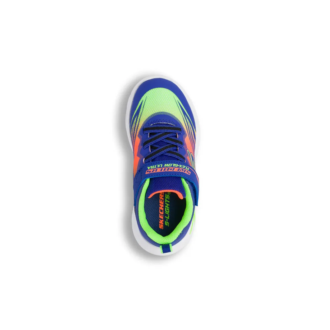 Sneakers blu e giallo fluo da Ragazzo con luci Skechers Flex Glow Ultra