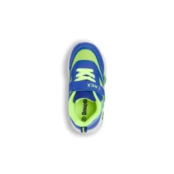 Sneakers blu e verdi da Bambino con luci e strappo T-Rex Dinosauri