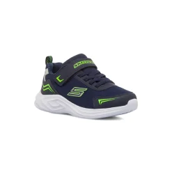 Sneakers blu navy da bambino con logo laterale Skechers Mazematics