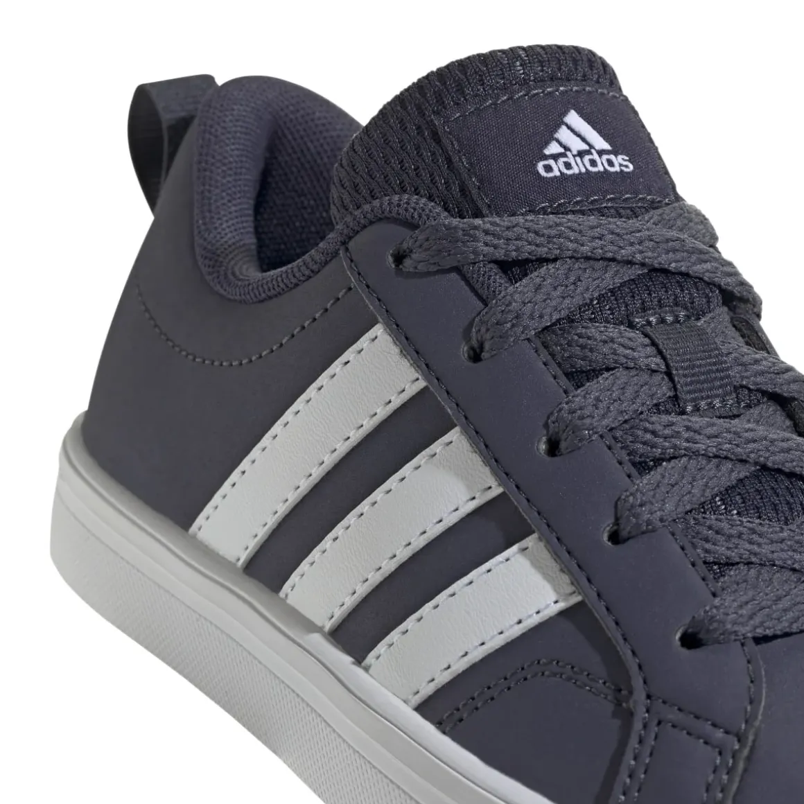 Sneakers blu navy da ragazzo con strisce bianche adidas VS Pace 2.0 K