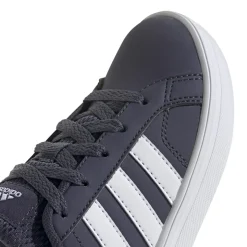 Sneakers blu navy da ragazzo con strisce bianche adidas VS Pace 2.0 K