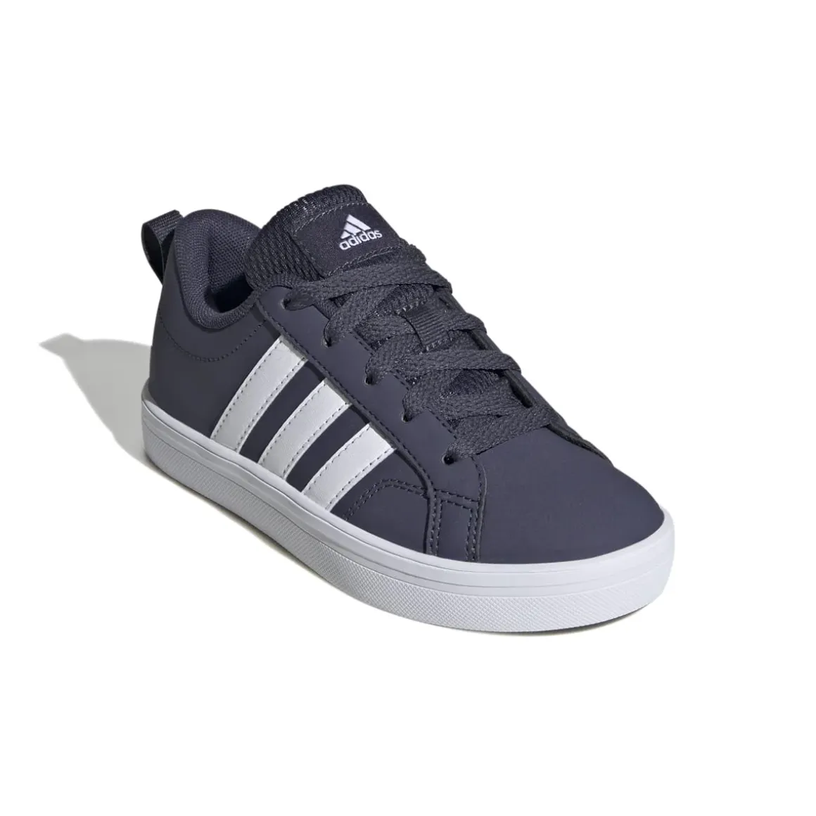 Sneakers blu navy da ragazzo con strisce bianche adidas VS Pace 2.0 K