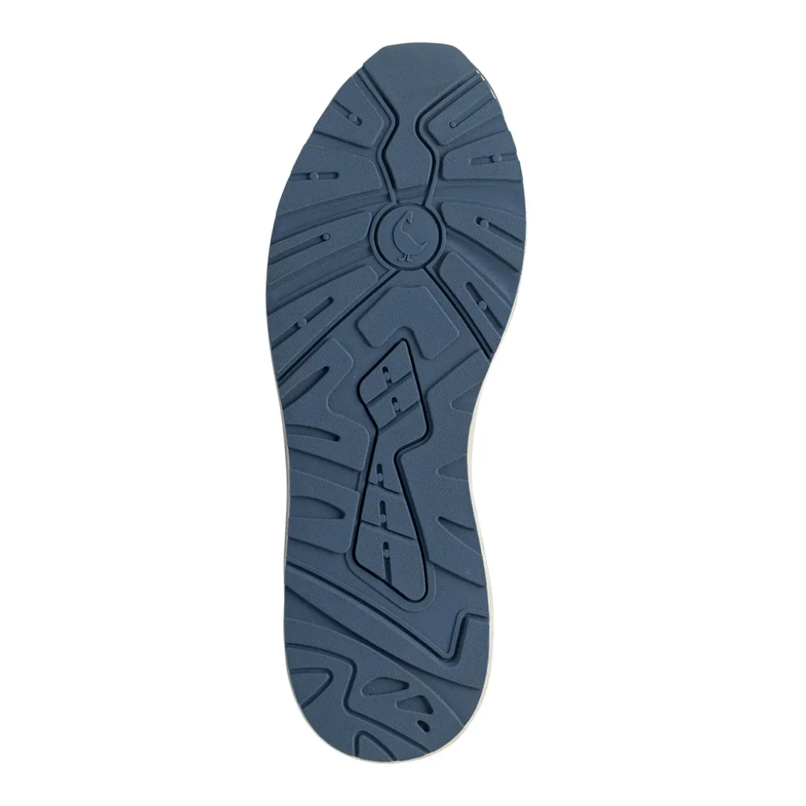Sneakers blu Uomo con dettagli rossi e inserti in tessuto Navigare