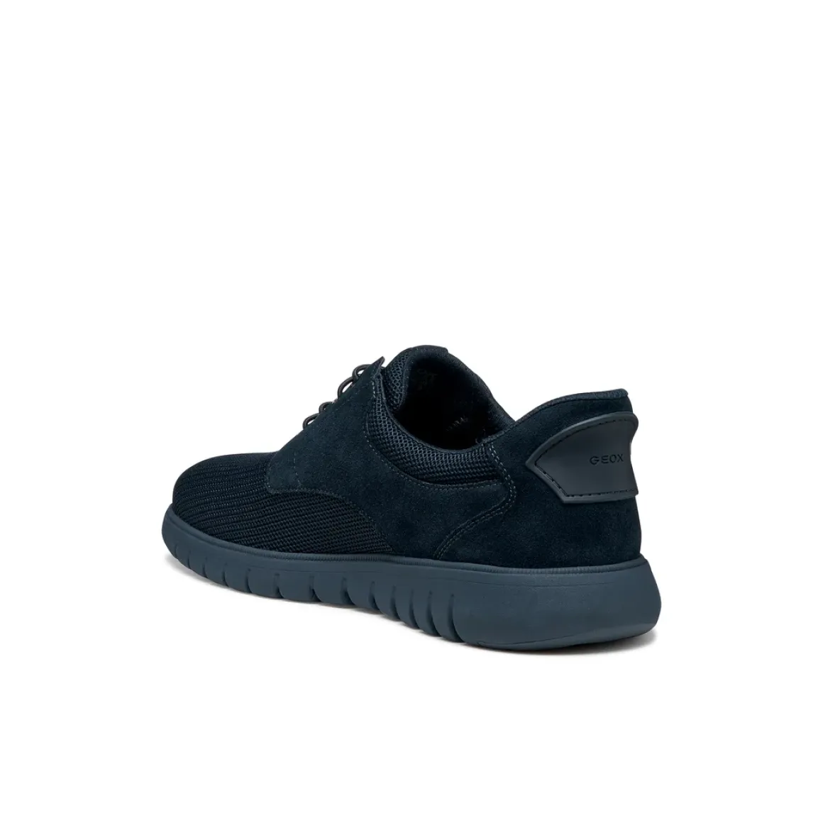 Sneakers Blu Uomo con effetto scamosciato e suola traspirante Geox Fast In