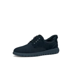 Sneakers Blu Uomo con effetto scamosciato e suola traspirante Geox Fast In