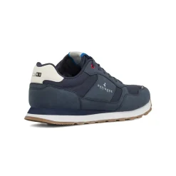 Sneakers blu Uomo con inserti in mesh ed effetto scamosciato Navigare