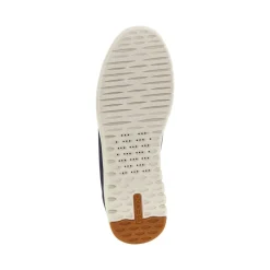 Sneakers Blu Uomo con suola traspirante ed effetto scamosciato Geox Fast In
