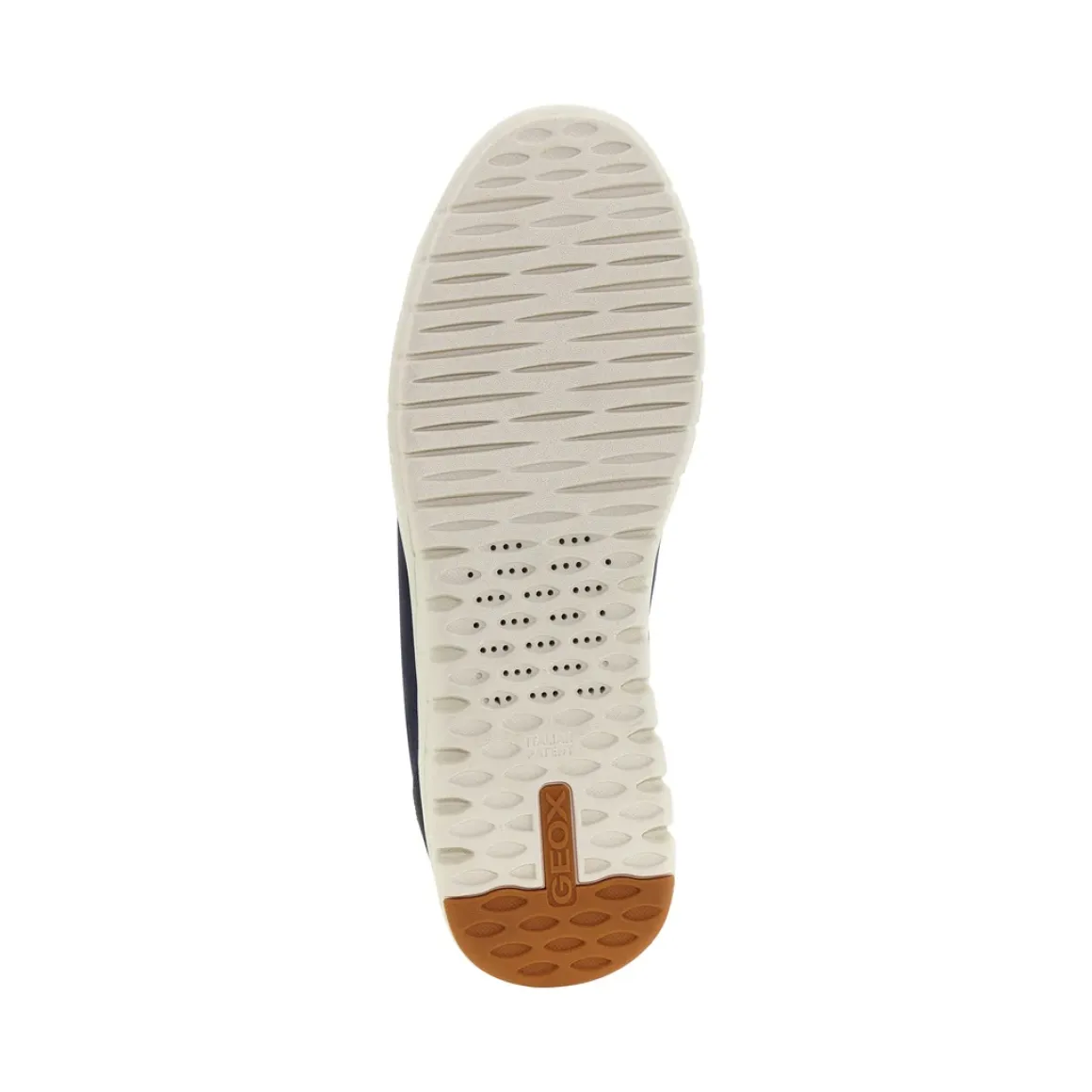 Sneakers Blu Uomo con suola traspirante ed effetto scamosciato Geox Fast In