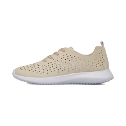 Sneakers casual beige da Donna con dettagli traforati Lora Ferres