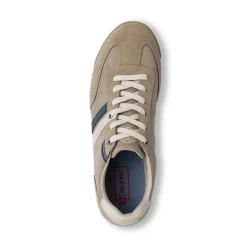 Sneakers casual beige da Uomo con dettagli blu e bianchi Glams