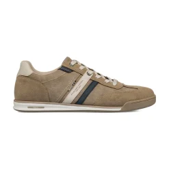 Sneakers casual beige da Uomo con dettagli blu e bianchi Glams