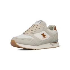 Sneakers casual bianche da Uomo con logo laterale U.S. Grand Polo