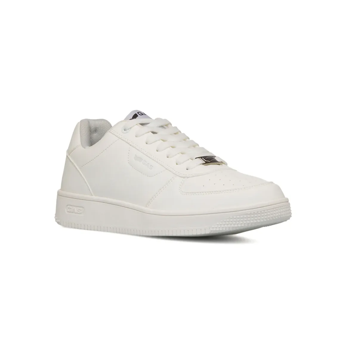Sneakers casual bianche da Uomo con logo in metallo Gas