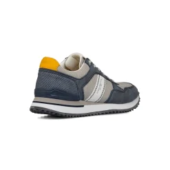 Sneakers casual bicolore blu e grigio da Uomo con logo Glams